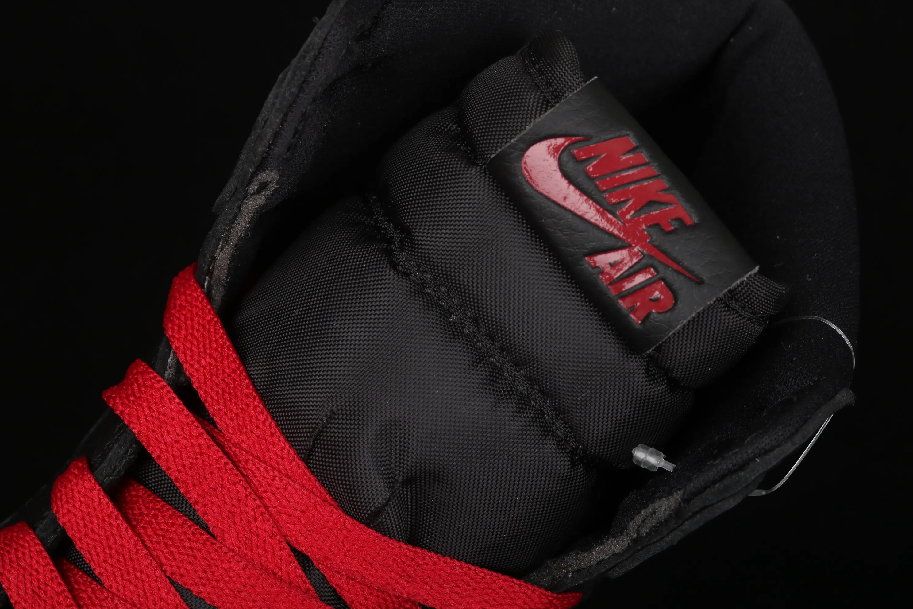 All categories Air Jordan Jordan series basketball shoes Air Jordan 1 High Air Jordan 1 High OG "Black Satin" AJ1 Joe 1 black gray red silk 555088-060